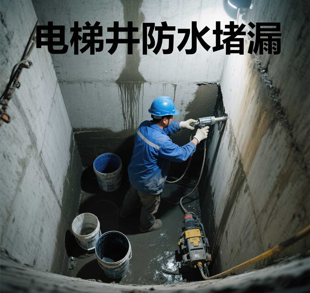 电梯井防水堵漏，沈阳浑南专业电梯井漏水维修公司